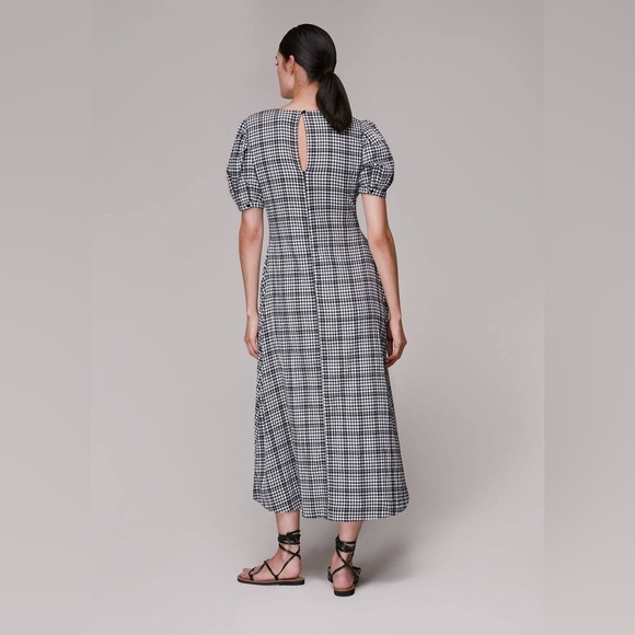 NWT Whistles Tabitha Checked Midi Dress 4 - Picture 3 of 4